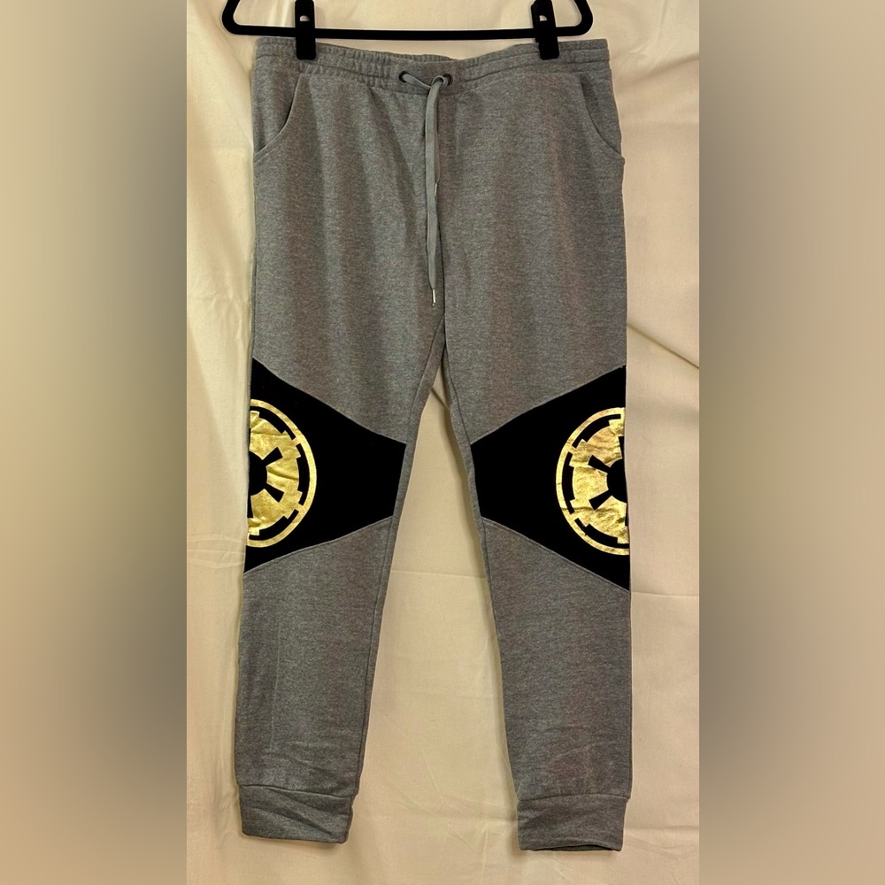 Star Wars Gray and Black Sweatpants with Iconic Design